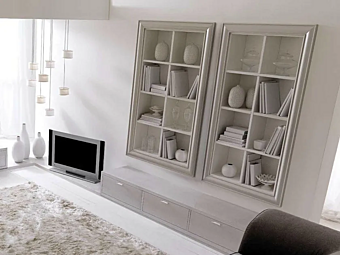 Libreria aperta in legno CORTEZARI collezione Zoe