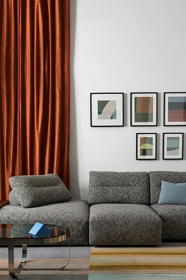 Divano angolare in tessuto My Taos Saba fabbrica SABA dall'Italia. Foto №5