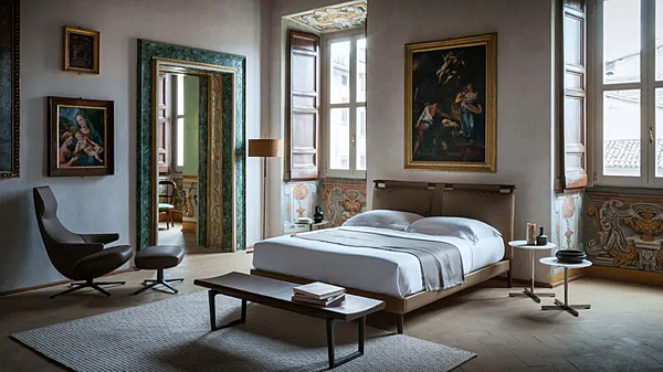 Panchina in pelle Fidelio POLTRONA FRAU fabbrica POLTRONA FRAU dall'Italia. Foto №3