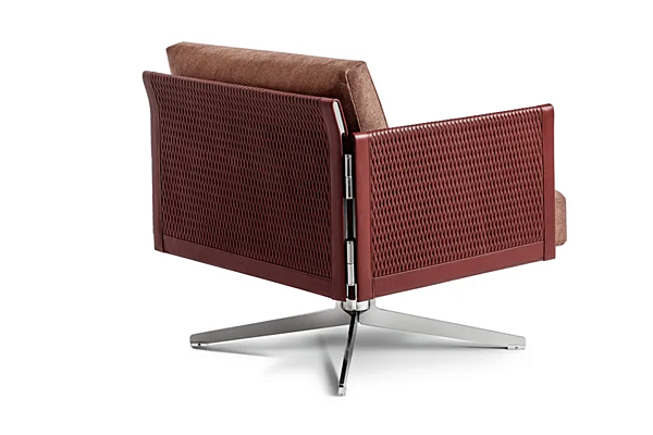 Poltrona girevole con base a 4 razze in tessuto Clayton Poltrona Frau fabbrica POLTRONA FRAU dall'Italia. Foto №5