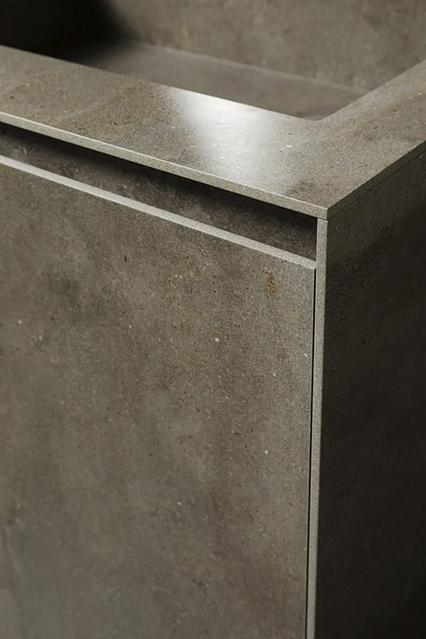 Mobile lavabo in gres porcellanato con lavabo integrato MODULNOVA Skill fabbrica Modulnova dall'Italia. Foto №4