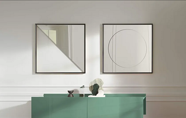 Specchio a muro quadrato con cornice CASSINA Deadline Eternal Sun 083 22/42 fabbrica CASSINA dall'Italia. Foto №5