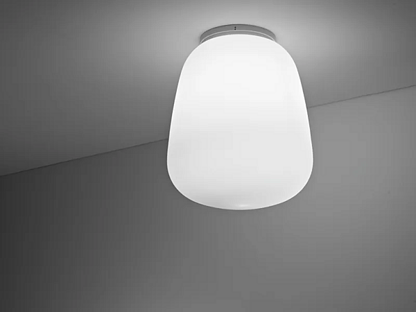 Lampada da soffitto in vetro Fabbian Lumi Baka fabbrica Fabbian dall'Italia. Foto №1
