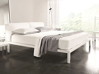 Letto matrimoniale con testata imbottita Lera Soft Duomo Design