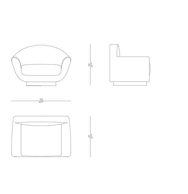 Poltrona ROSSATO D01-PL02 fabbrica ROSSATO dall'Italia. Foto №6