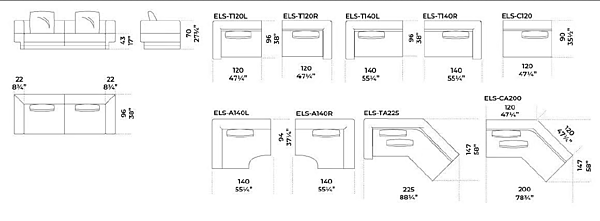 Divano angolare in tessuto Elissa Gallotti&Radice fabbrica Gallotti & Radice dall'Italia. Foto №10