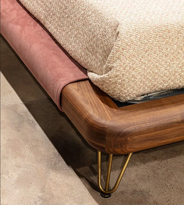 Letto matrimoniale con testata imbottita in tessuto CASA +39 SOPHISMA ESO001 fabbrica ENCORE (by CASA +39) dall'Italia. Foto №7