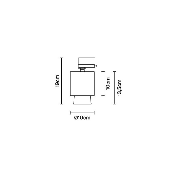 Fabbian LED track light Claque F43 fabbrica Fabbian dall'Italia. Foto №4