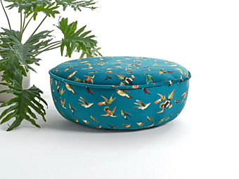 Pouf rotondo in tessuto AERRE ITALIA