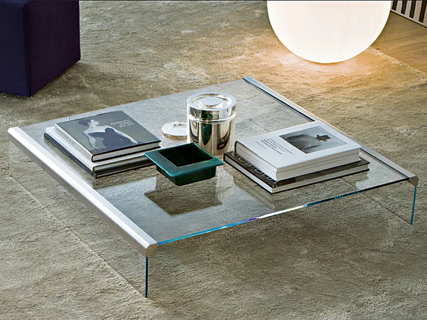 Tavolino da caffè basso in cristallo Gallotti&Radice T33 fabbrica Gallotti & Radice dall'Italia. Foto №1