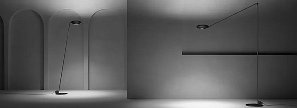 Lampada da terra in metallo regolabile con dimmer Lumina Elle 1 61L fabbrica Lumina dall'Italia. Foto №5