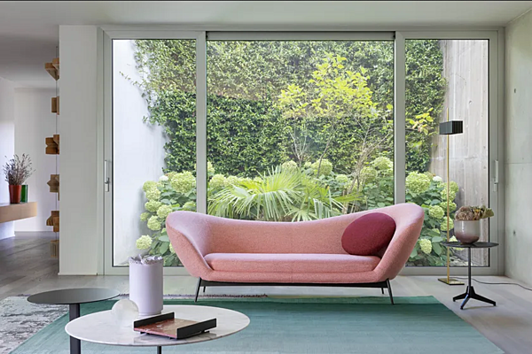 Divano in tessuto a tre posti Oltremare Saba fabbrica SABA dall'Italia. Foto №6