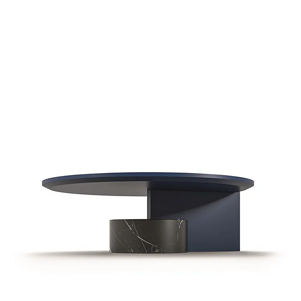 Tavolino da caffè rotondo in legno e marmo CASSINA 557 Sengu fabbrica CASSINA dall'Italia. Foto №2