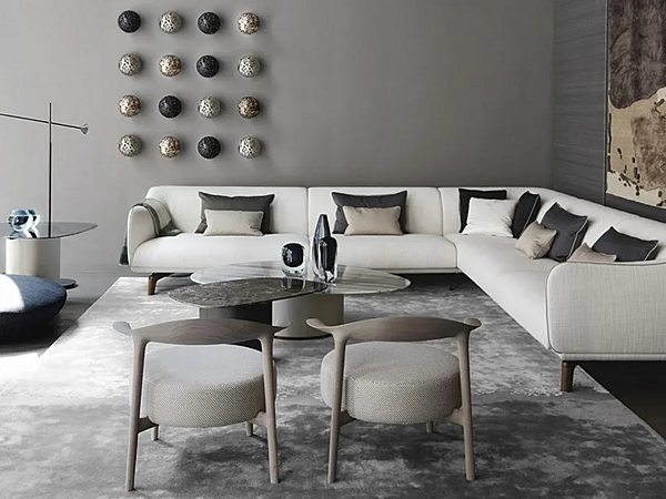 Poltrona imbottita con braccioli in tessuto Ripple GIORGETTI 52760, 52761 fabbrica GIORGETTI dall'Italia. Foto №4