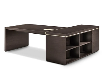 Scrivania executive in legno a forma di L con cassetti Blade i 4 Mariani
