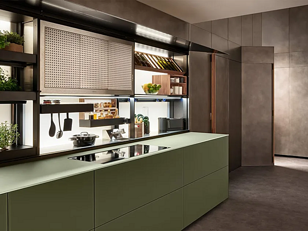 Cucina su misura in vetro Artematica Vitrum con nuova Logica VALCUCINE fabbrica VALCUCINE dall'Italia. Foto №6