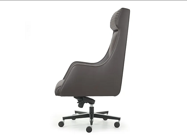 Sedia direzionale in pelle con schienale alto girevole IBIS I 4 Mariani fabbrica i 4 Mariani dall'Italia. Foto №3